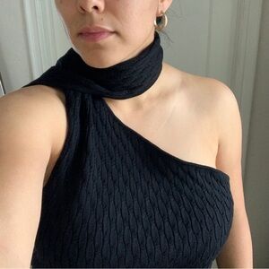 St John Sport Black Wool Top